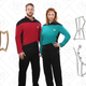 Periodic Copper Mug, $13 | Star Trek TNG Pajama Set, $20 | Constellation Earings (Orion/Cassiopeia, Big Dipper/Little Dipper), $15